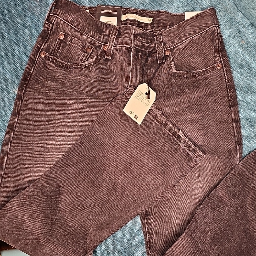 Levi's Middy Ankle Black Bootcut Jeans
